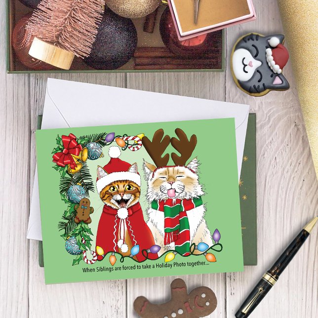 Annual Cat Christmas Photo Card (Creator Uploaded)