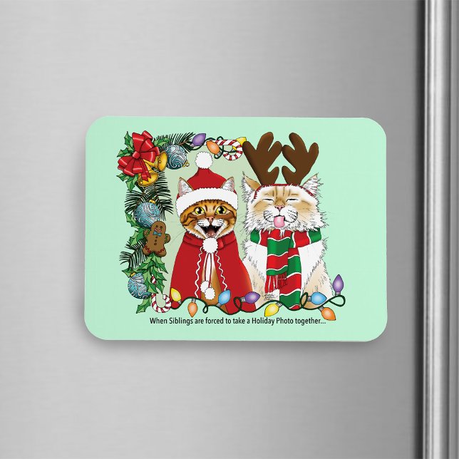 Annual Cat Christmas Photo Magnet (Creator Uploaded)