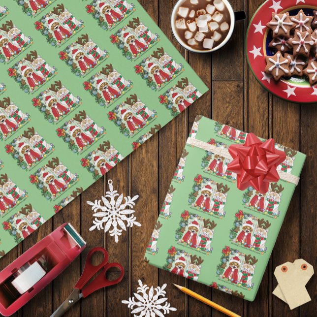 Annual Cat Christmas Photo Wrapping Paper (Creator Uploaded)