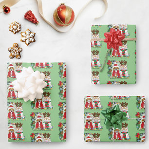 Annual Cat Christmas Photo Wrapping Paper Sheet