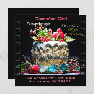 Annual Christmas Dessert Fun Party Invitation