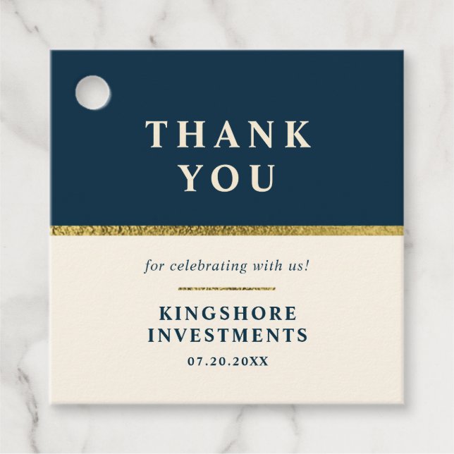 Annual Client Appreciation Dinner Favour Tag (Front)