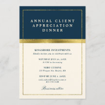 Annual Client Appreciation Dinner Party