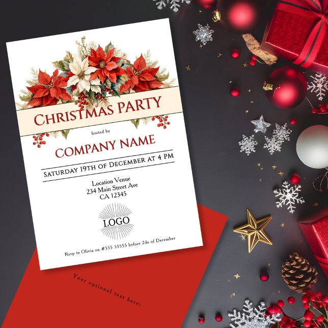 Annual Corporate Christmas Party Invitation (Creator Uploaded)