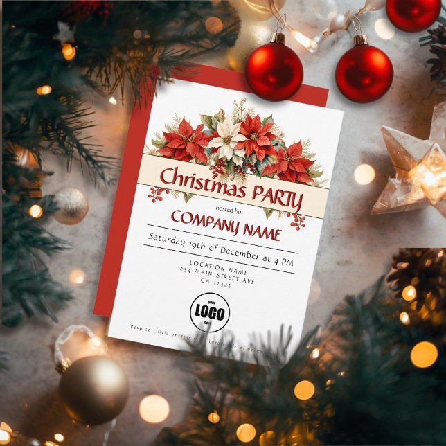 Annual Corporate Christmas Party Invitation (Creator Uploaded)