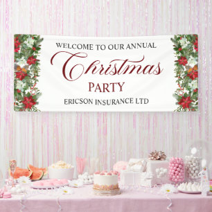 Annual Corporate Employees Christmas Party Welcome Banner