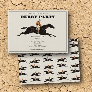 Annual Derby Party Race Horse Equestrian Racing Invitation