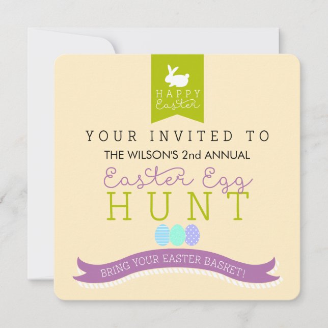 Annual Easter Egg Hunt Invitation (Front)