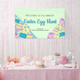 Annual Easter Egg hunt signage hosted by Custom Banner