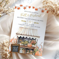 Annual Fall Festival Pumpkin Autumn Invitation