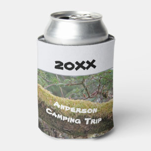 Annual Family Camping Trip Rustic Outdoor Vacation Can Cooler