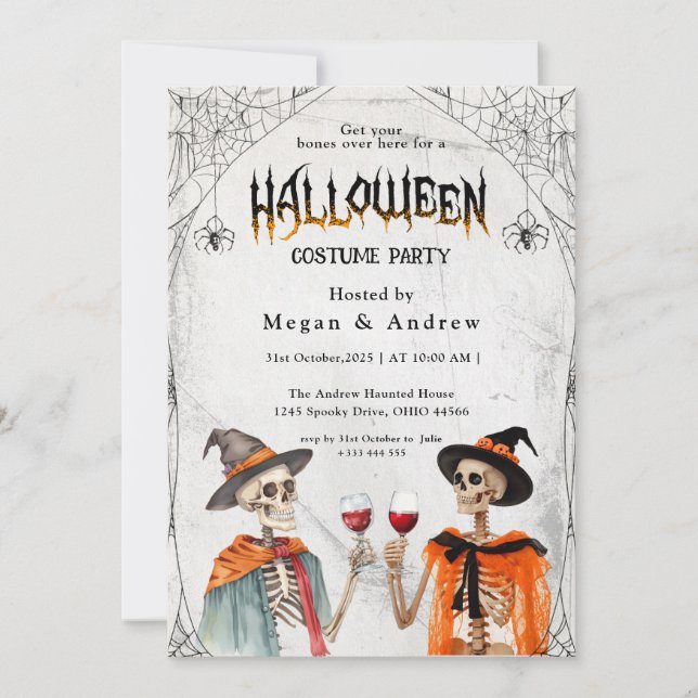 Annual Family  Party Halloween Invitation (Front)
