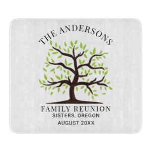 Annual Family Reunion Genealogy Tree Custom Cutting Board
