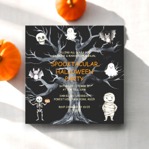 Annual fun Family Halloween party Invitation