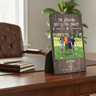 Annual Golf Outing Personalised Photo Plaque