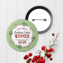 Annual Holiday Contest Winner Prize Button