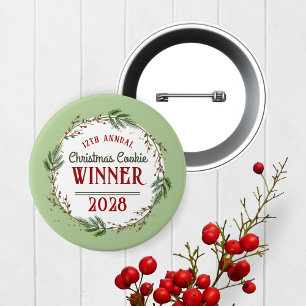 Annual Holiday Contest Winner Prize Button