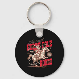 Annual North Le Rodeo Cowboy Santa Howdy Christmas Key Ring