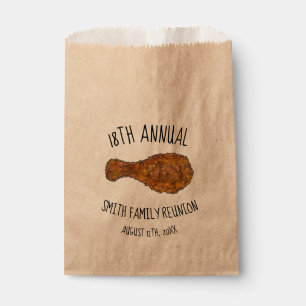 Annual Picnic Cookout Reunion Fried Chicken Leg Favour Bag