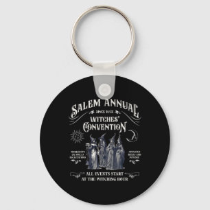 Annual Since 1692 Witches Convention Witch Hallowe Key Ring