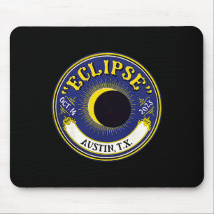 Annular Solar Eclipse Austin Texas Family Travel T Mouse Pad