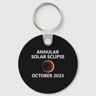 Annular Solar Eclipse October Oct 14 Nevada Colora Key Ring