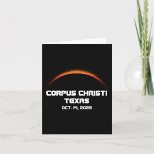 Annular Solar Eclipse S Corpus Christi Fall  Card