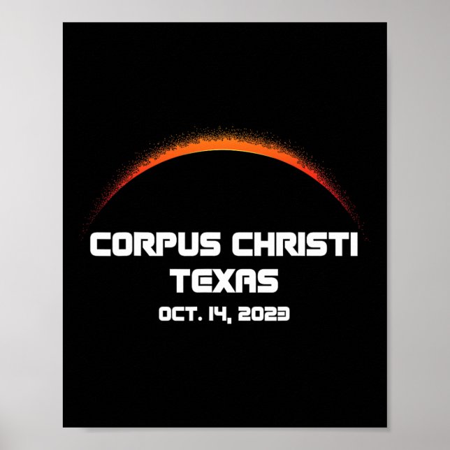 Annular Solar Eclipse S Corpus Christi Fall  Poster (Front)
