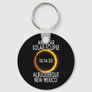 Annular Solar Eclipse T - Albuquerque New Mexico  Key Ring