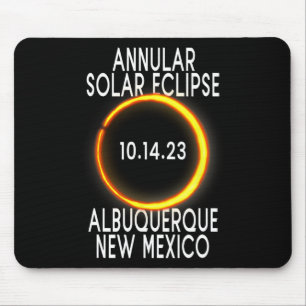 Annular Solar Eclipse T - Albuquerque New Mexico  Mouse Pad