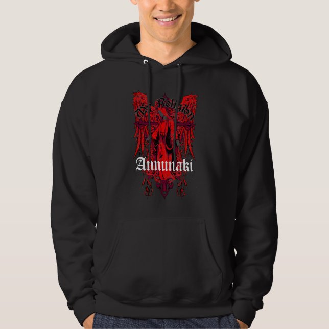 Annunaki Custom "Angel" Black Hoodie (Front)