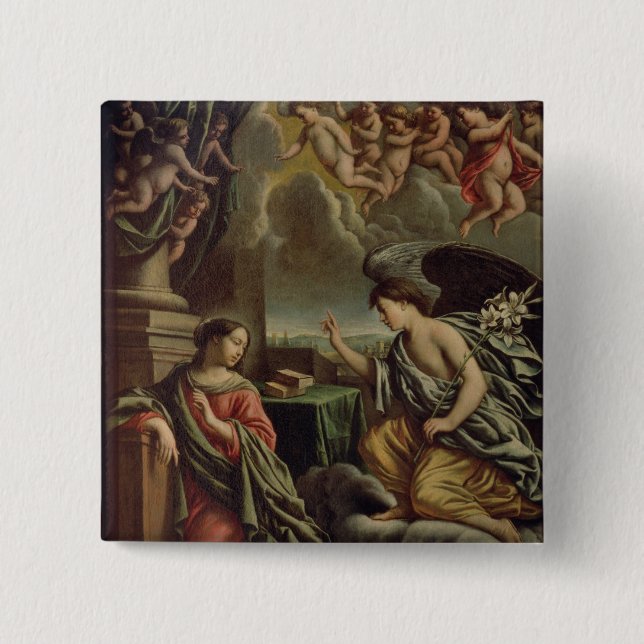 Annunciation 15 Cm Square Badge (Front)