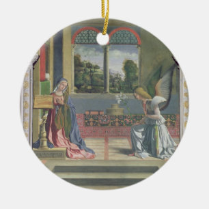 Annunciation 2 ceramic tree decoration