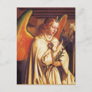 Annunciation Angel,Archangel Gabriel ,Parchment Postcard
