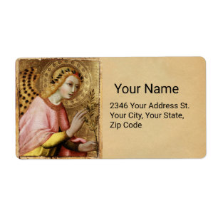 ANNUNCIATION ANGEL by Simone Martini  Parchment