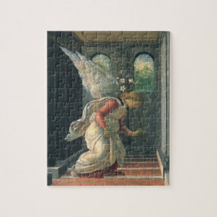 Annunciation (angel detail) by Sandro Botticelli Jigsaw Puzzle