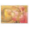 ANNUNCIATION ANGEL IN GOLD PINK Christmas Greeting