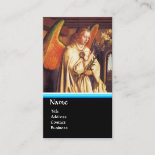 ANNUNCIATION ANGEL MONOGRAM, Blue Sapphire Business Card