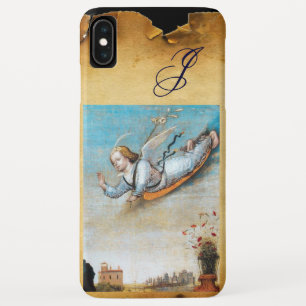 ANNUNCIATION ANGEL  MONOGRAM ,Brown Parchment iPhone XS Max Case