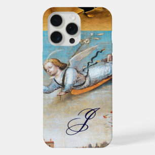 ANNUNCIATION ANGEL MONOGRAM ,Brown Parchment iPhone Case