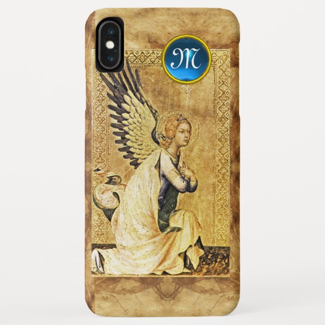ANNUNCIATION ANGEL MONOGRAM,Parchment Case-Mate iPhone Case (Back)