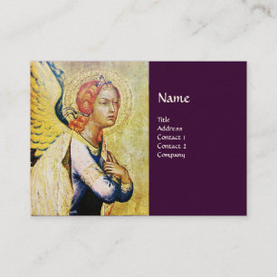 ANNUNCIATION ANGEL,purple Business Card