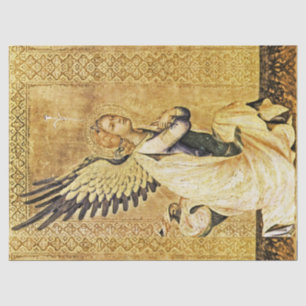 ANNUNCIATION ANGEL,Saint Gabriel by Simone Martini Tissue Paper