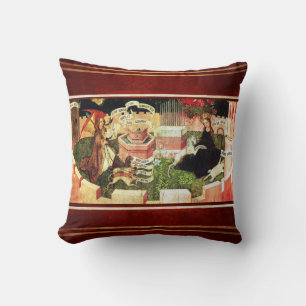 ANNUNCIATION AS THE MYSTICAL HUNT OF UNICORN CUSHION