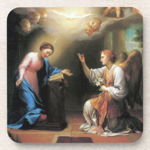 Annunciation by Anton Raphael Mengs Coaster