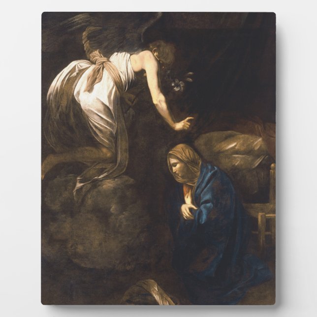 Annunciation By Caravaggio Plaque (Front)