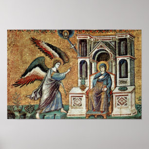 Annunciation By Cavallini Pietro (Best Quality) Poster