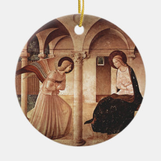 Annunciation (by Fra Angelico) Ceramic Ornament