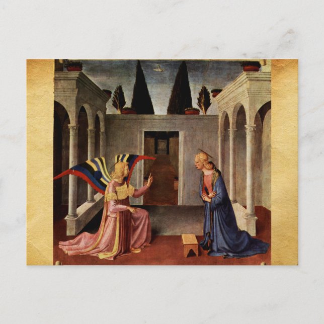 ANNUNCIATION by FRA ANGELICO Christmas Holiday Pos (Front)
