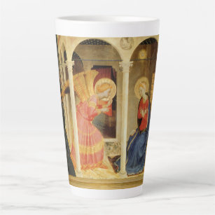 Annunciation by Fra Angelico, Renaissance Fine Art Latte Mug